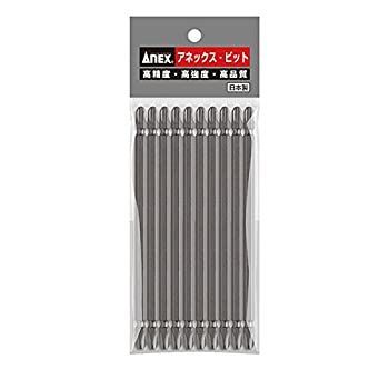 未使用・未開封品)アネックス(ANEX) パワービット 両頭 +3×150 10本入