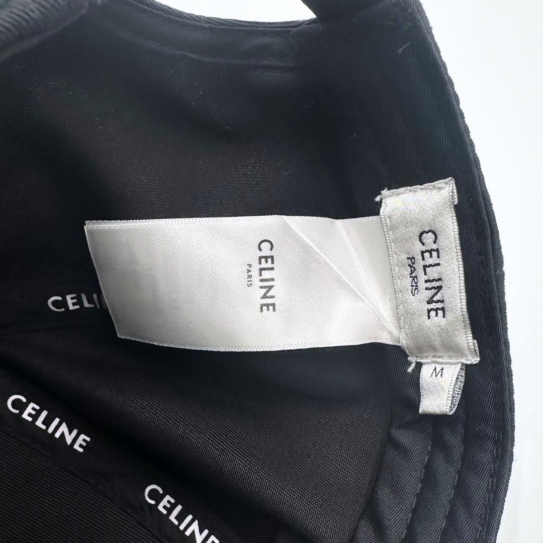 極美品】Celine トリオンフ ブラック ベースボールキャップ