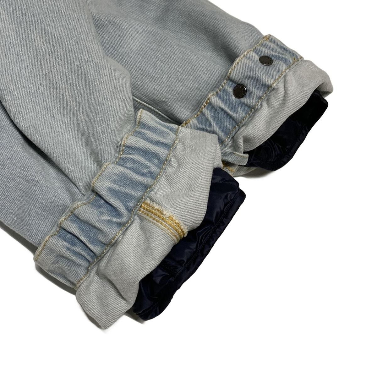 モンクレール コート サイズ0 XS レディース MUIR DNM ライトブルー 長袖|デニム|襟ムートン|ダウン ライナー|JW ANDERSON|秋|冬 コットン WWW_MORNINGWALKER_COM