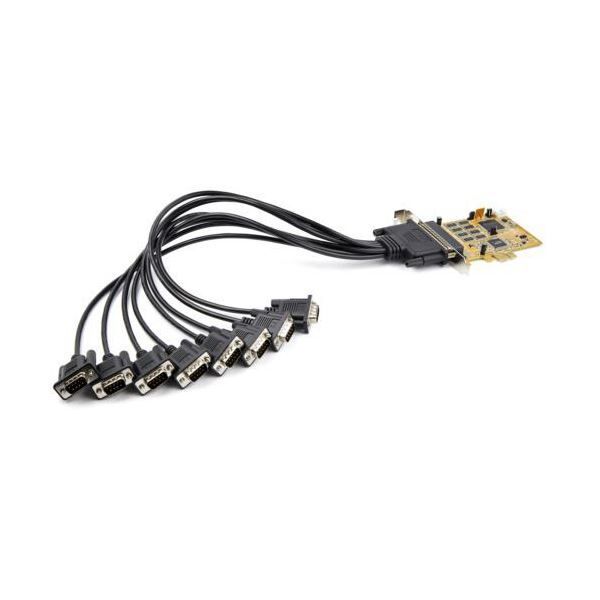 StarTech.com 8シリアルポート増設PCIeカード PEX8S1050 1個 8シリアルポート増設PCIeカード Express PEX8S1050 RS232C PEX8S1050LP ID:PEX4S953LP