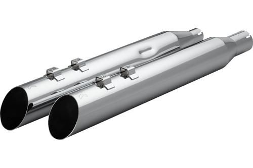 4インチ HP-Plus スリップオンマフラー スラッシュアップ 標準バッフル ブラック 1995～16年ツーリングモデル