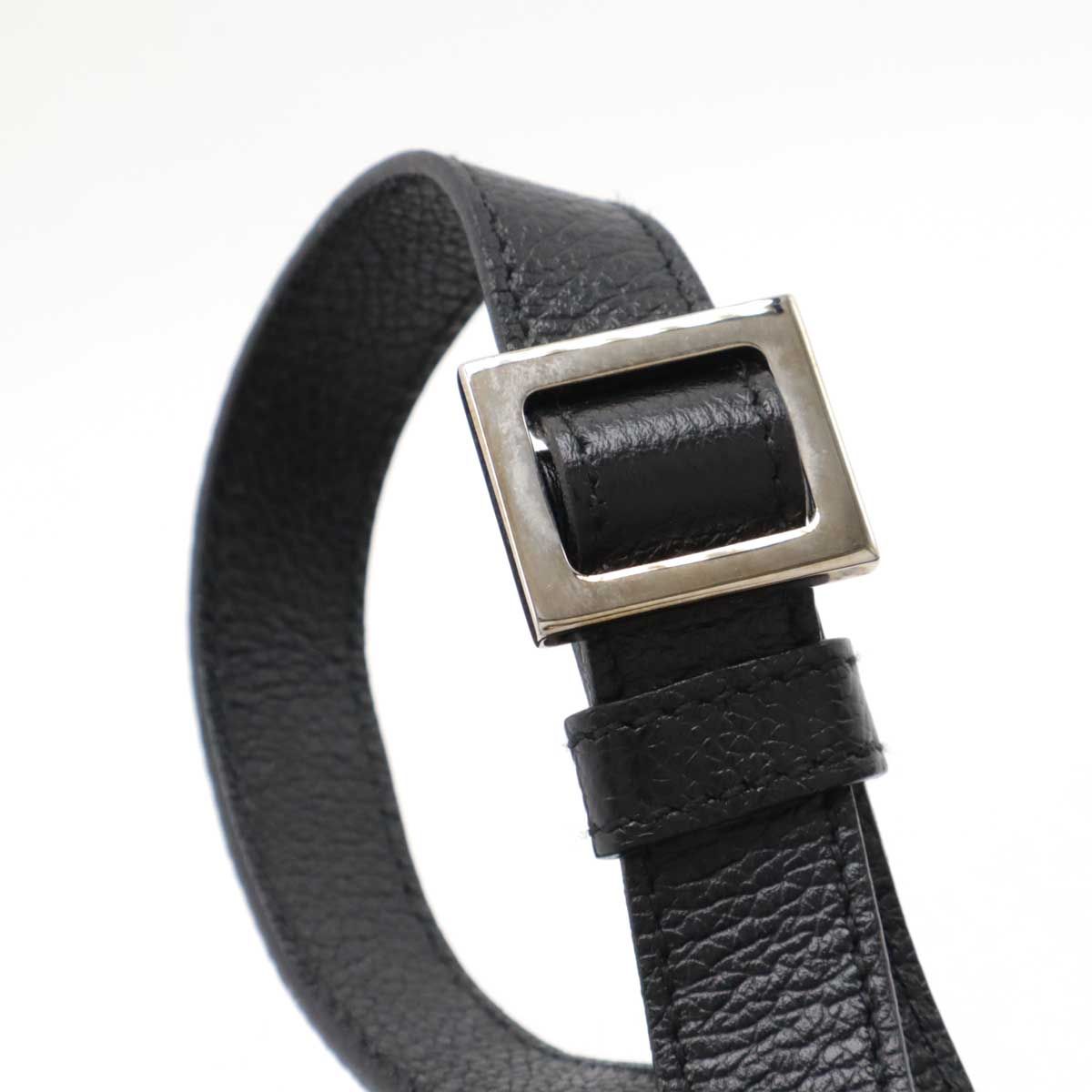 【美品】ブルガリ　ショルダーバッグ　ロゴマニア　キャンバス　レザー　黒 BVLGARI ブルガリ ショルダーバッグ ロゴマニア キャンバスx