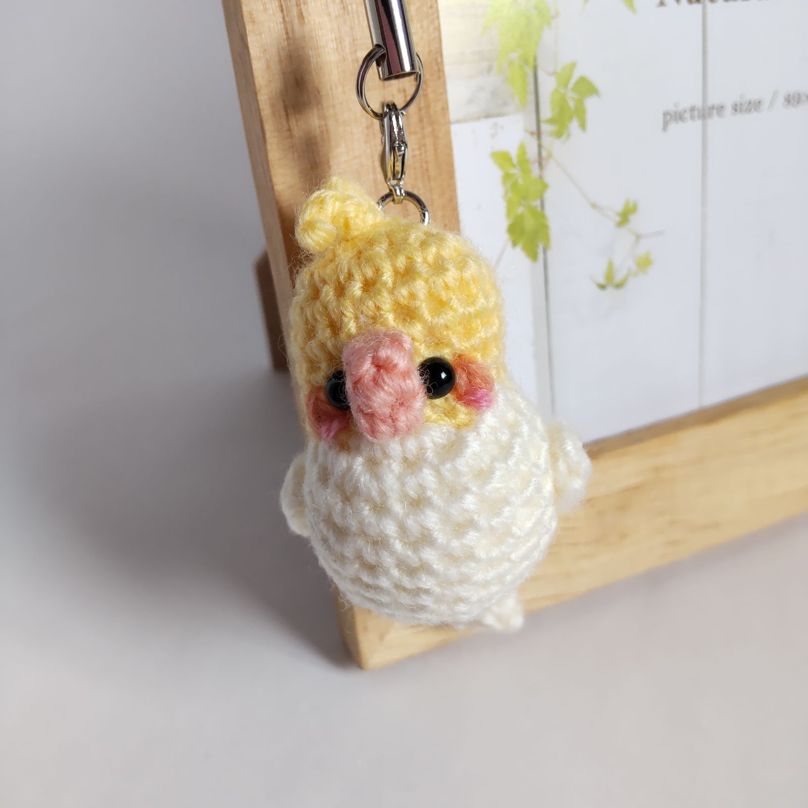 オカメインコ 編みぐるみ チェーン 小さなオカメインコのかわいい