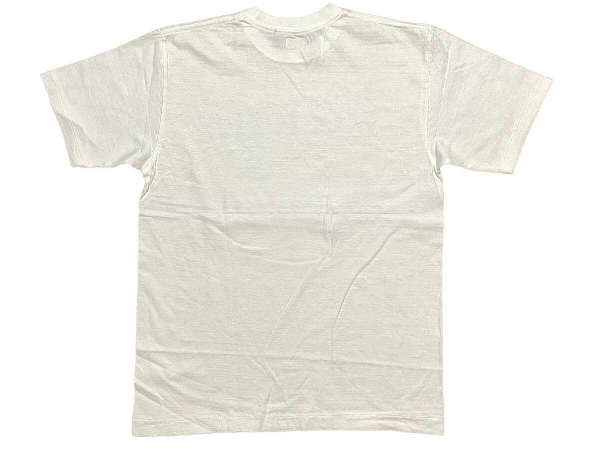137 未使用品 Mサイズ WAREHOUSE ウェアハウス DOUBLEWORKS ダブルワークス Tシャツ ホワイト FOX HILLS MISHICOT WISCONSIN