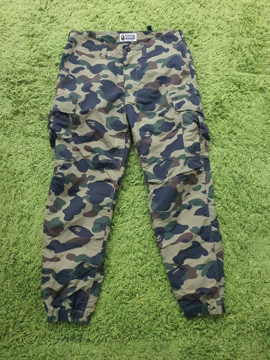 【雷市場（ポンジャン）商品韓国直送】bape ナイロン カーゴ ジョガーパンツ M