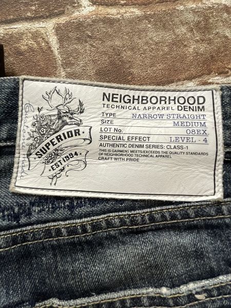 パンツ NEIGHBORHOOD NARROW STRAIGHT 08EX LEVEL4 NEIGHBORHOOD NARROW STRAIGHT 08EX LEVEL4 MEDIUM