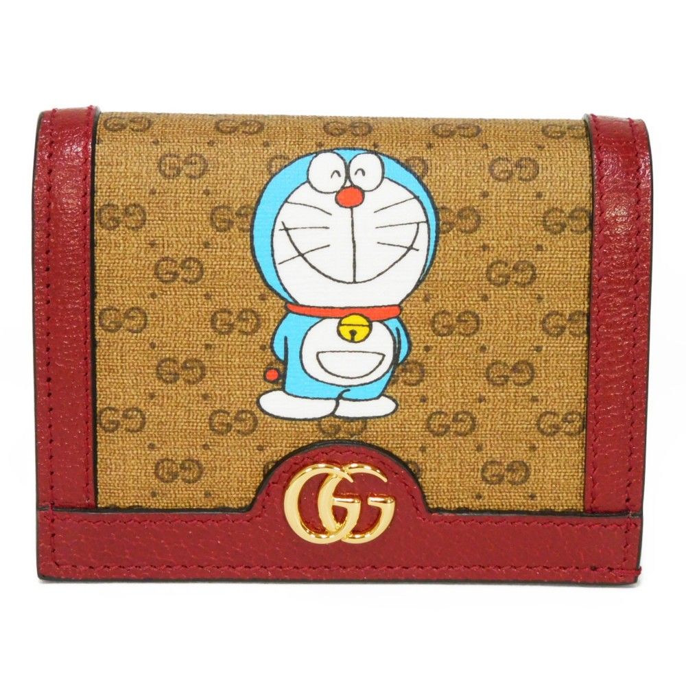 GUCCI グッチ コンパクト ウォレット ドラえもん GGマーモント