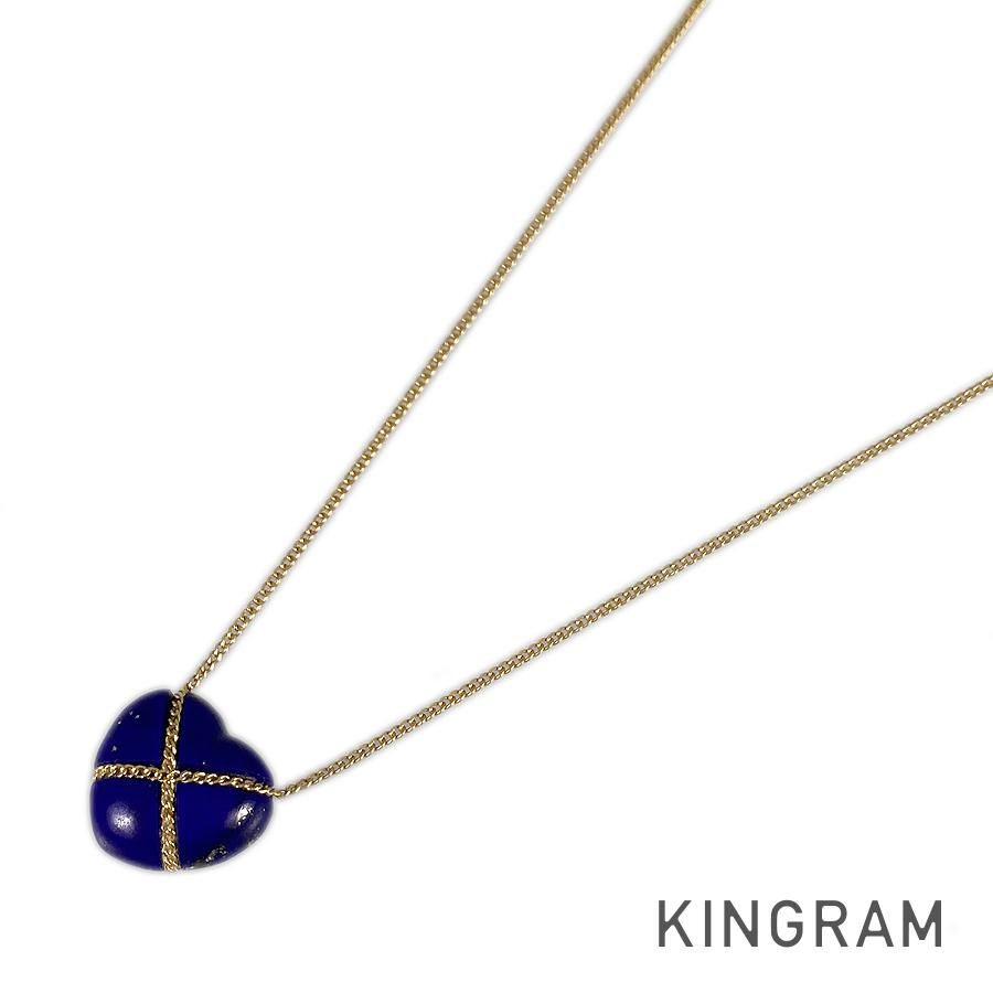 ティファニー TIFFANY&Co. ネックレス K18YG ラピスラズリ クロス