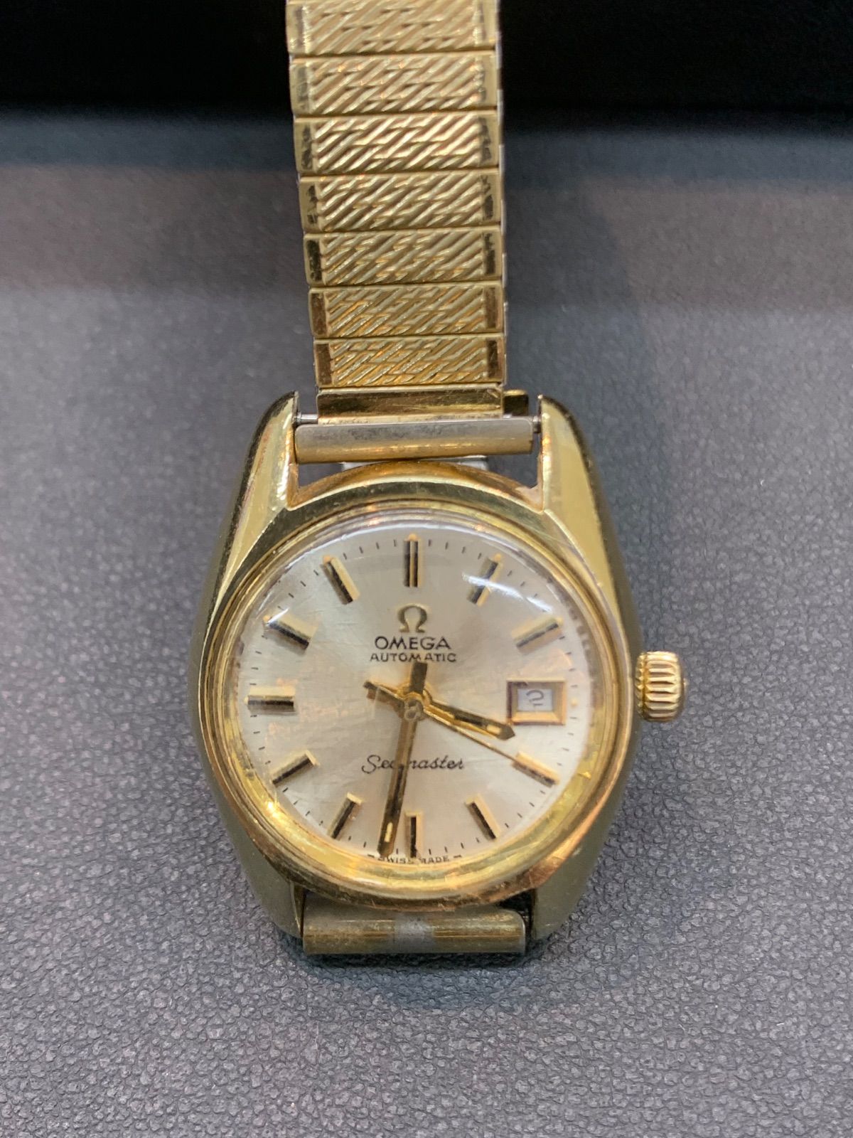 2025新作100%品質保証。 オメガ OMEGA シーマスター 自動巻 レディース 動作品