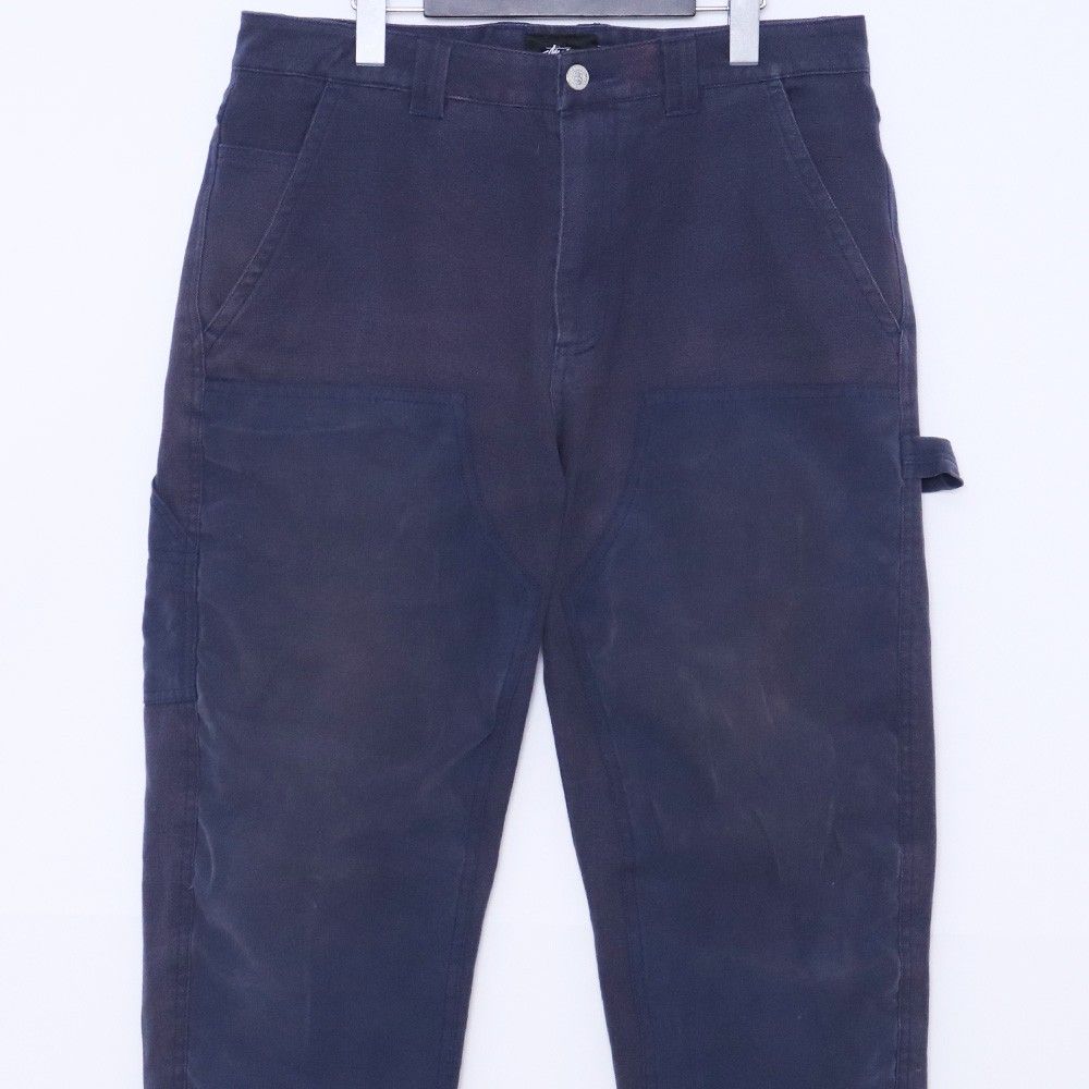 Stussy ブラック ワークパンツ W32 stussy(ステューシー) nyco over trousersワークパンツ ブラック