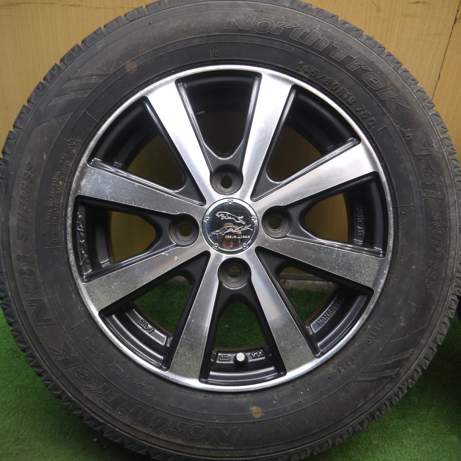 送料無料* 4本価格☆スタッドレス 145/80R13 オートバックス ノース 