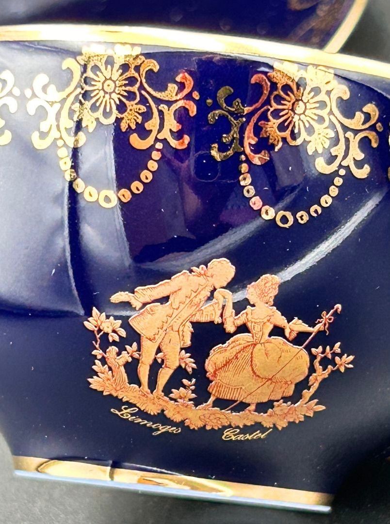未使用のLIMOGES CASTEL リモージュキャッスル22K飾りアナログ電話 長期保管品・美品】LIMOGES CASTEL リモージュ キャッスル 22K
