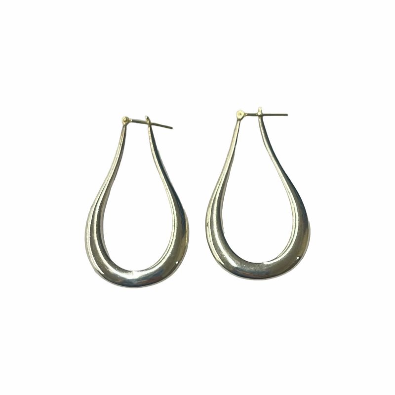 エナソルーナ Enasoluna 925 K10WG Horseshoe pierced earrings
