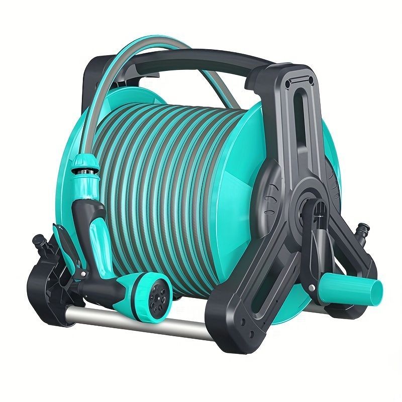 散水ホース 自動巻取り ホースリール 伸縮式 壁掛け式 床置き式 30m