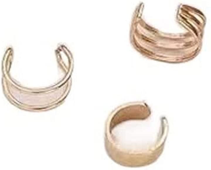 片耳 K18YG ピアス メンズ フープダブル 2連 中折れ 両耳 レディース