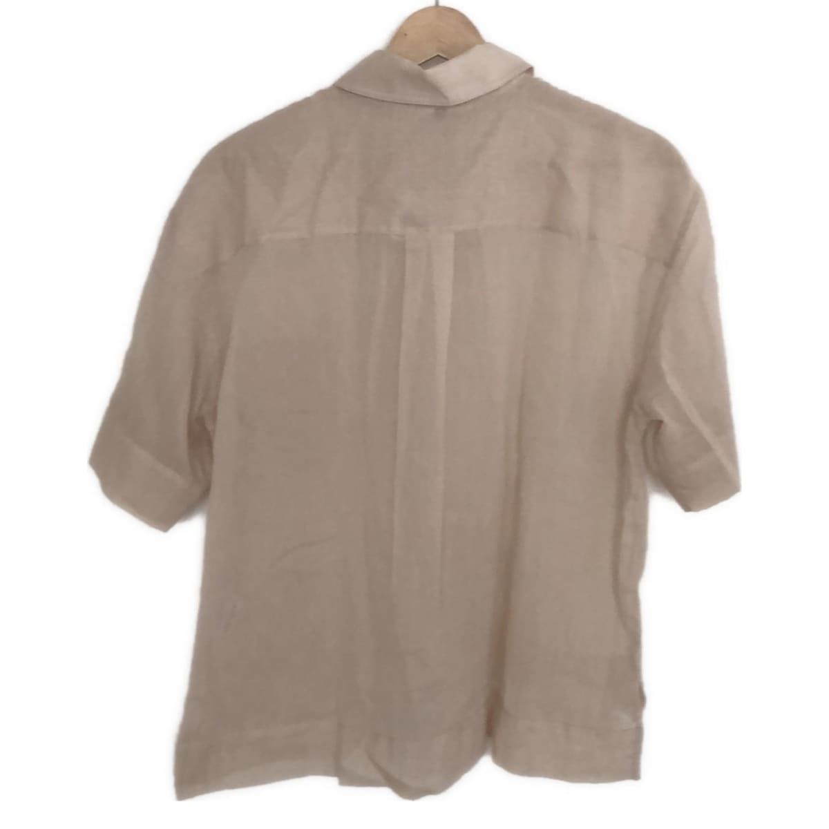 theory セオリー 半袖シャツブラウス サイズS レディース - ベージュ シースルー