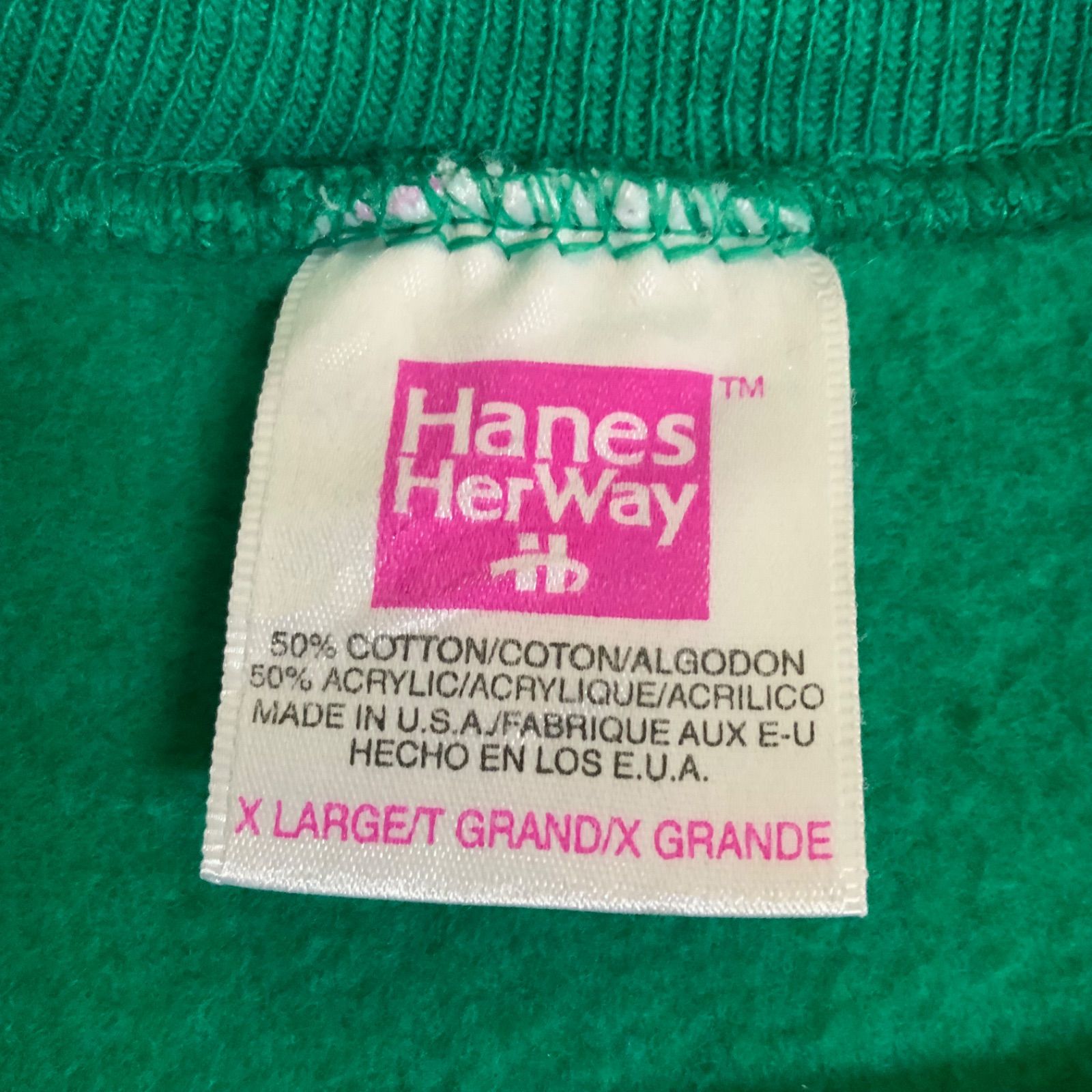 90年代 90s USA製 Hanes ヘインズ インディアン 立体プリント