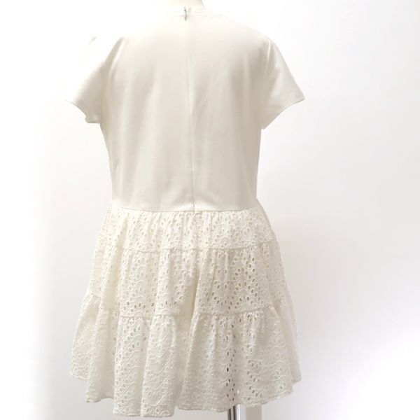 BORDERS at BALCONY エンブロイダリーレース ペプラムコットン 