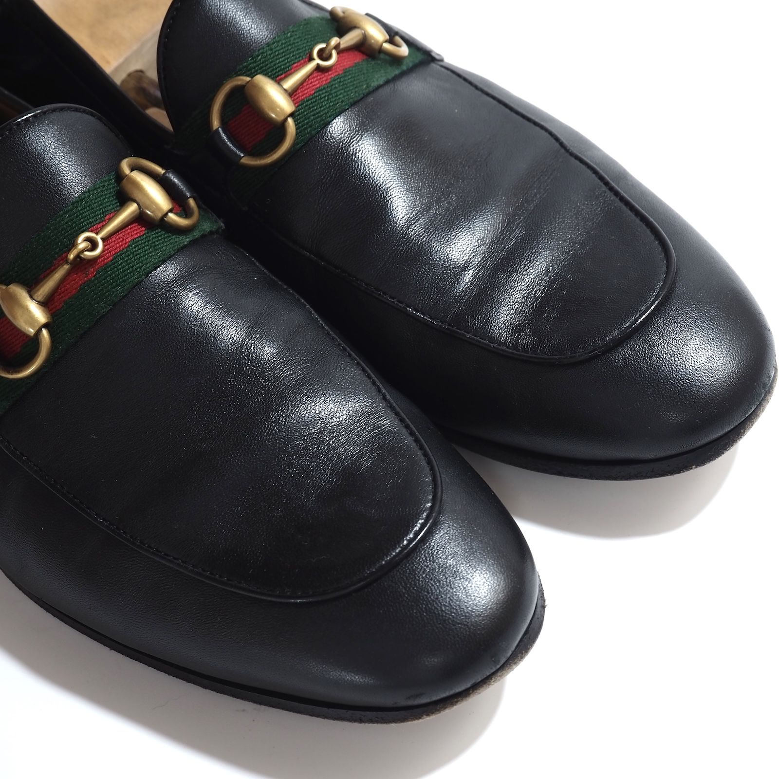 グッチ GUCCI シェリーライン レザー ホースビット ローファー 8