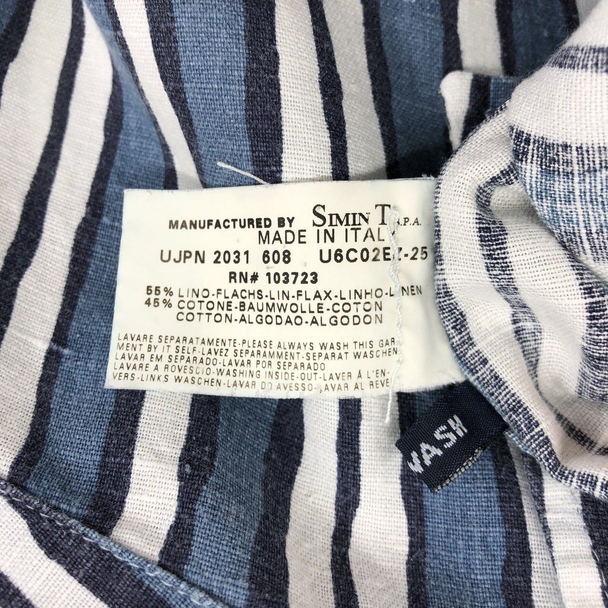 古着 ジョルジオアルマーニ Giorgio Armani JEANS ストライプ柄