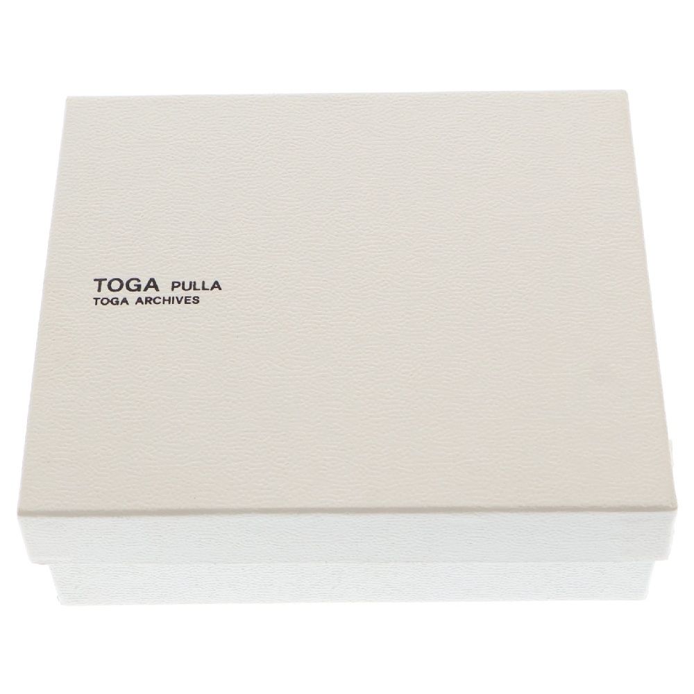 ※引っ越しの為断捨離中【美品】38 TOGA PULLAメタルバックルブーティ TOGA PULLA(トーガプルラ) エナメルメタルハンドバッグ