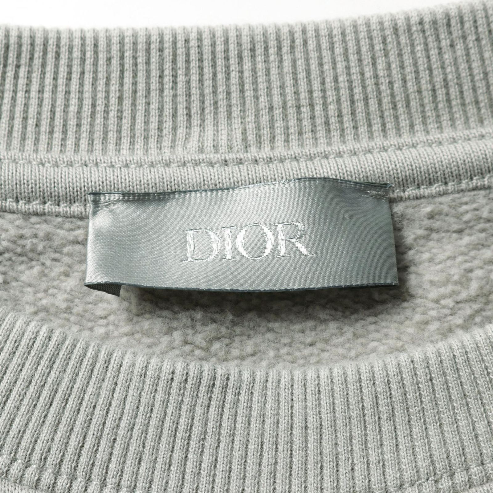 ディオール Dior スウェット CDロゴ グレー コットン トップス グレー