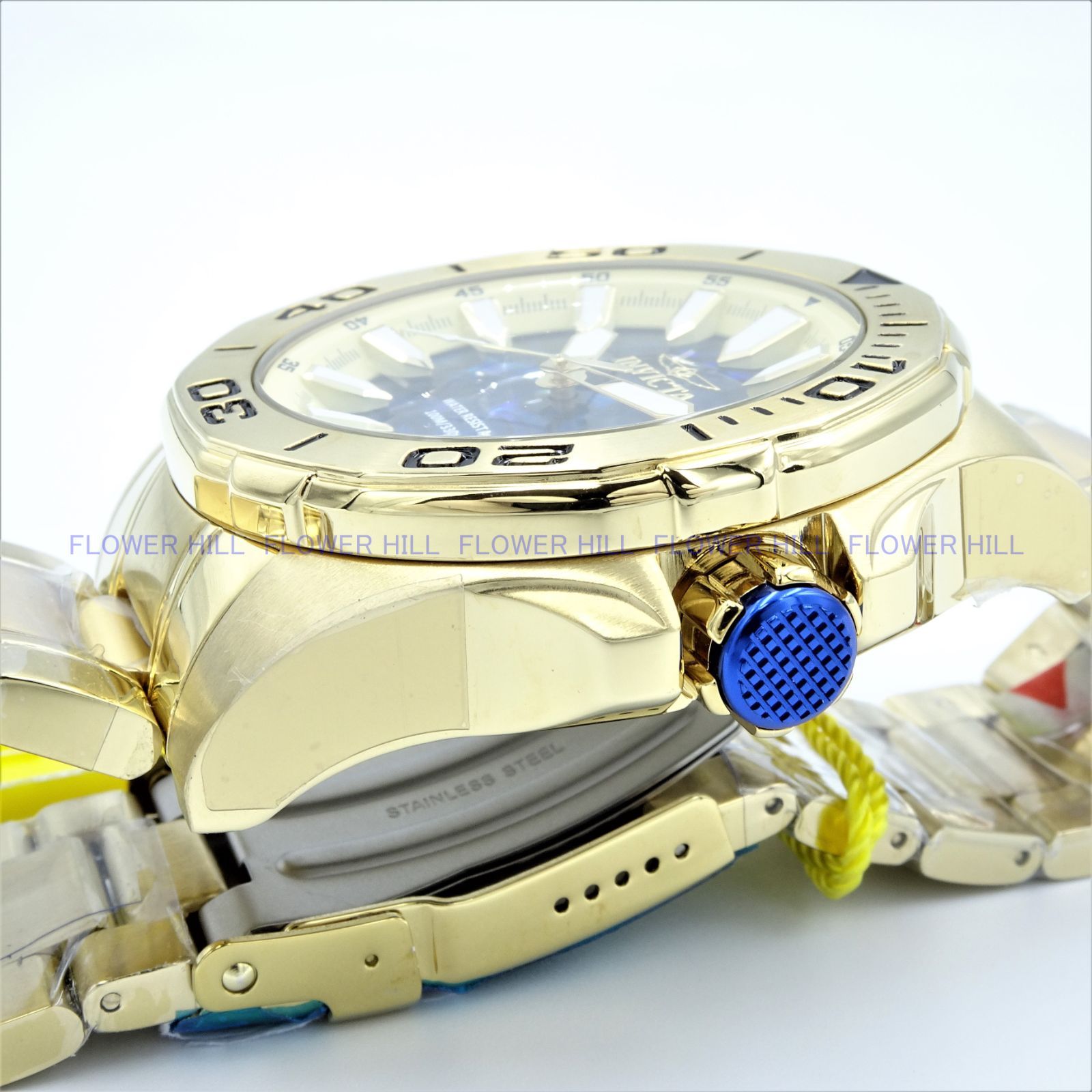 INVICTA インビクタ 腕時計 メンズ 36280 PRO DIVER クォーツ シェル文字盤 カレンダー メタルバンド ゴールド