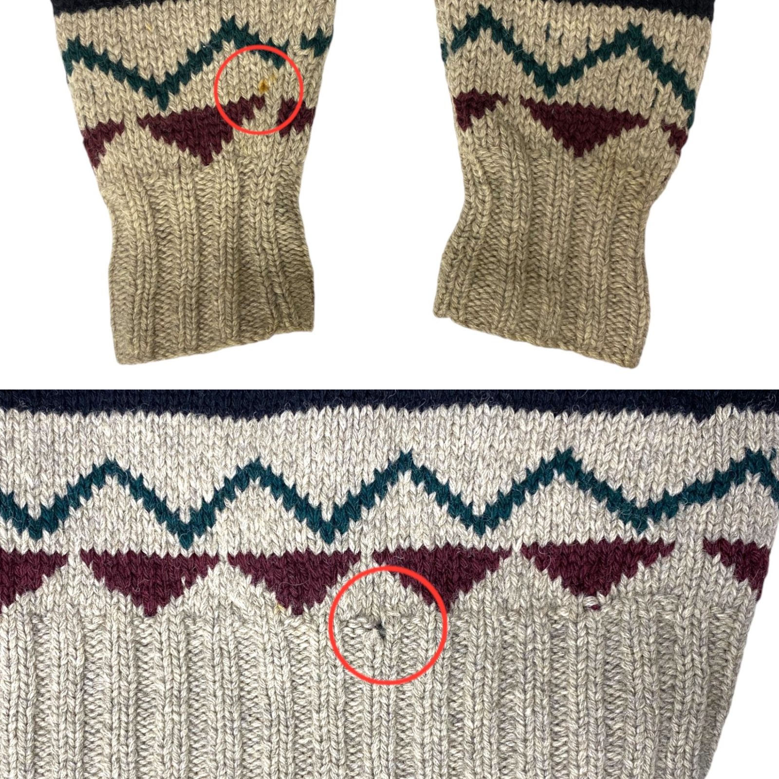 POLORALPH LAUREN (ポロラルフローレン) ハンドニット ウールニット