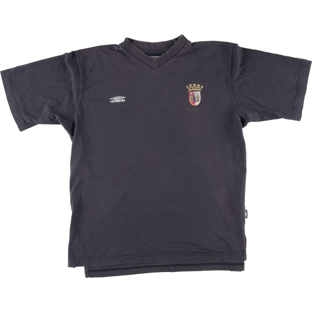 古着 アンブロ UMBRO Vネック スポーツTシャツ メンズL /eaa448963