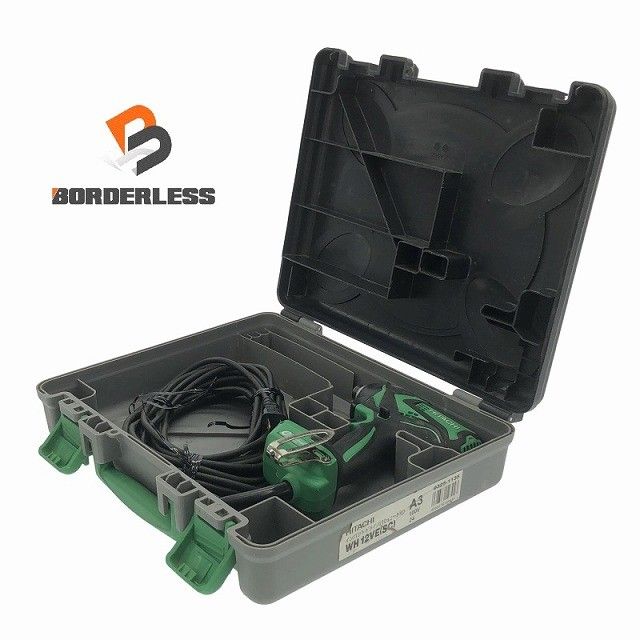 品 HITACHI 日立工機 100V インパクトドライバー WH12VE 緑|グリーン ケース付 コード式 電動工具