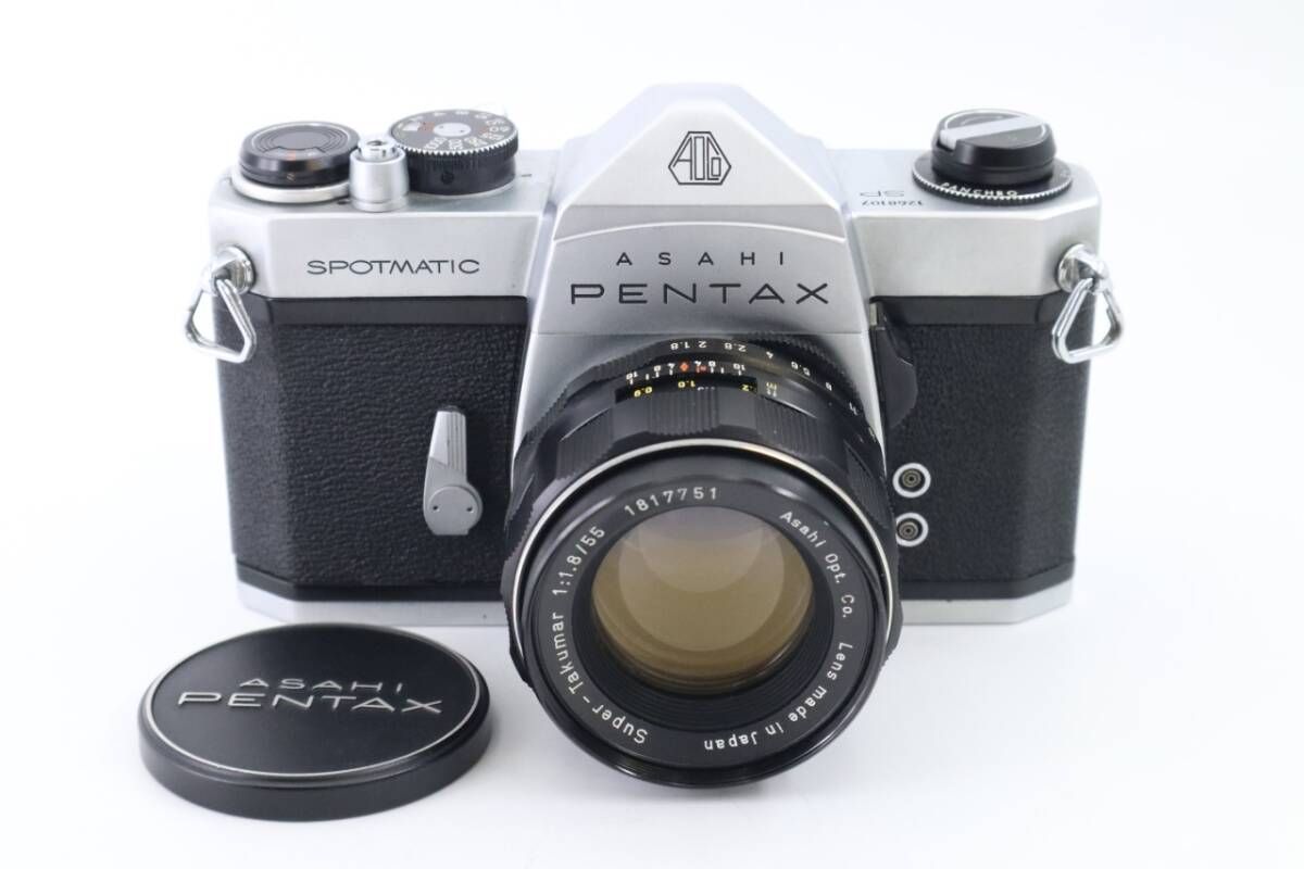 ★美品＊完動品＊初期保証付★pentax sp★s-takumar f1.8★ PENTAX SP SPOTMATIC シルバー + Super-Takumar 55mm F1.8