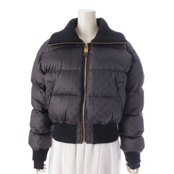 ルイヴィトン 23年 クロップド モノグラム パファジャケット ダウン