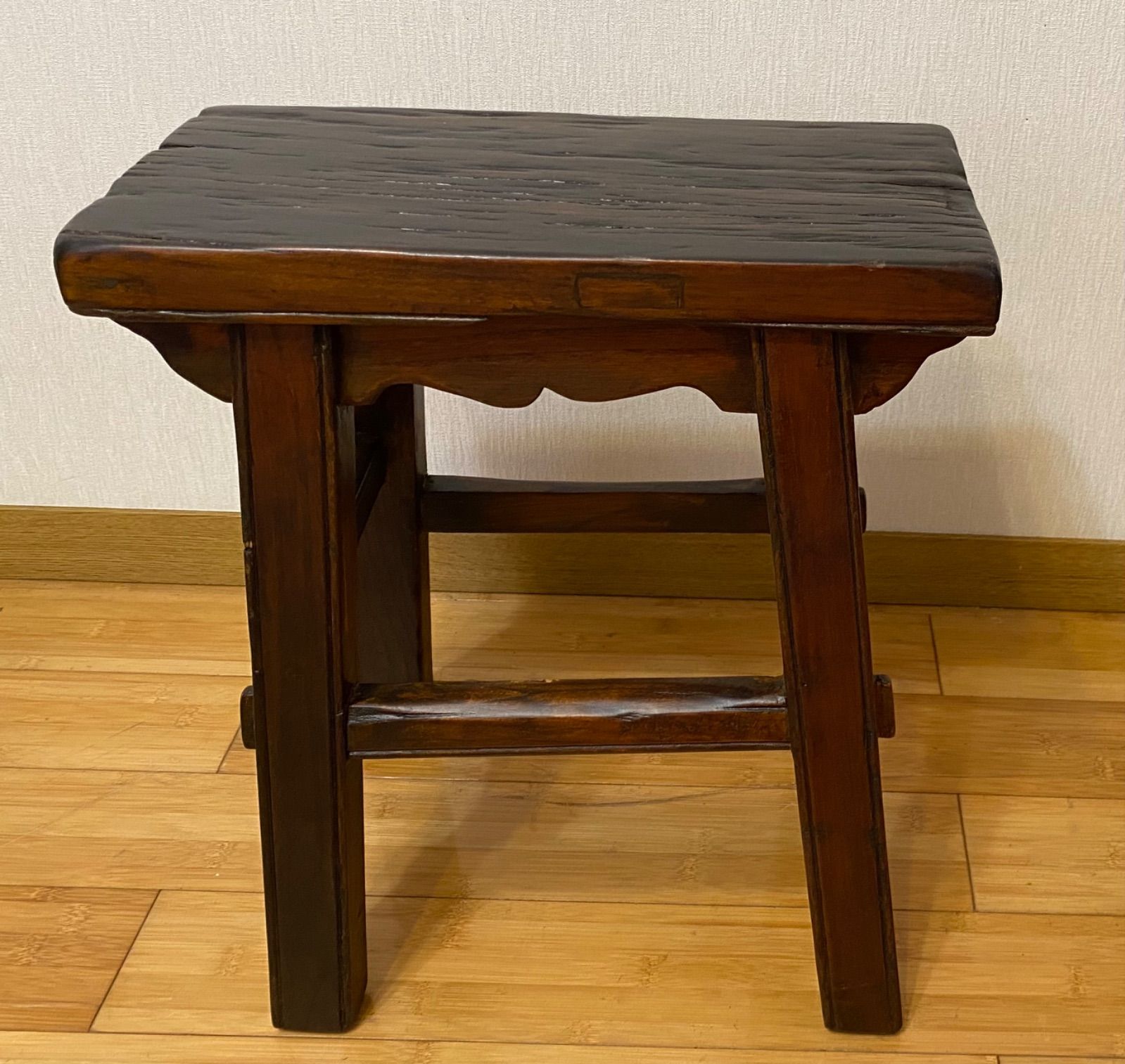 古民具 アンティーク 古い木製花台や椅子になります - メルカリ 