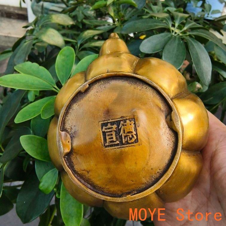 提梁南瓜八宝茶壺 酒壺 茶道置物 煎茶道具 提梁南瓜八宝茶壺 酒壺 茶道置物 煎茶道具