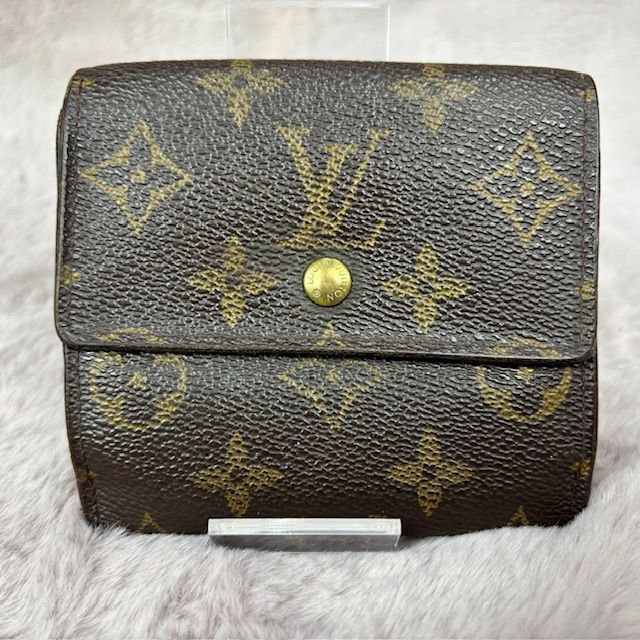 LOUIS VUITTON ルイヴィトン モノグラム 折財布 Wホック 三