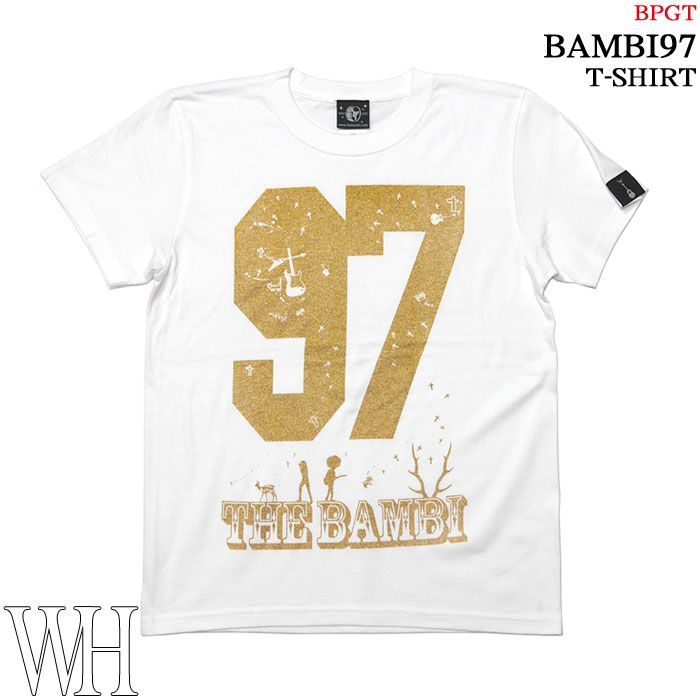 新品・送料込み) bambi97 Tシャツ (ホワイト) sp055tee-wh-X