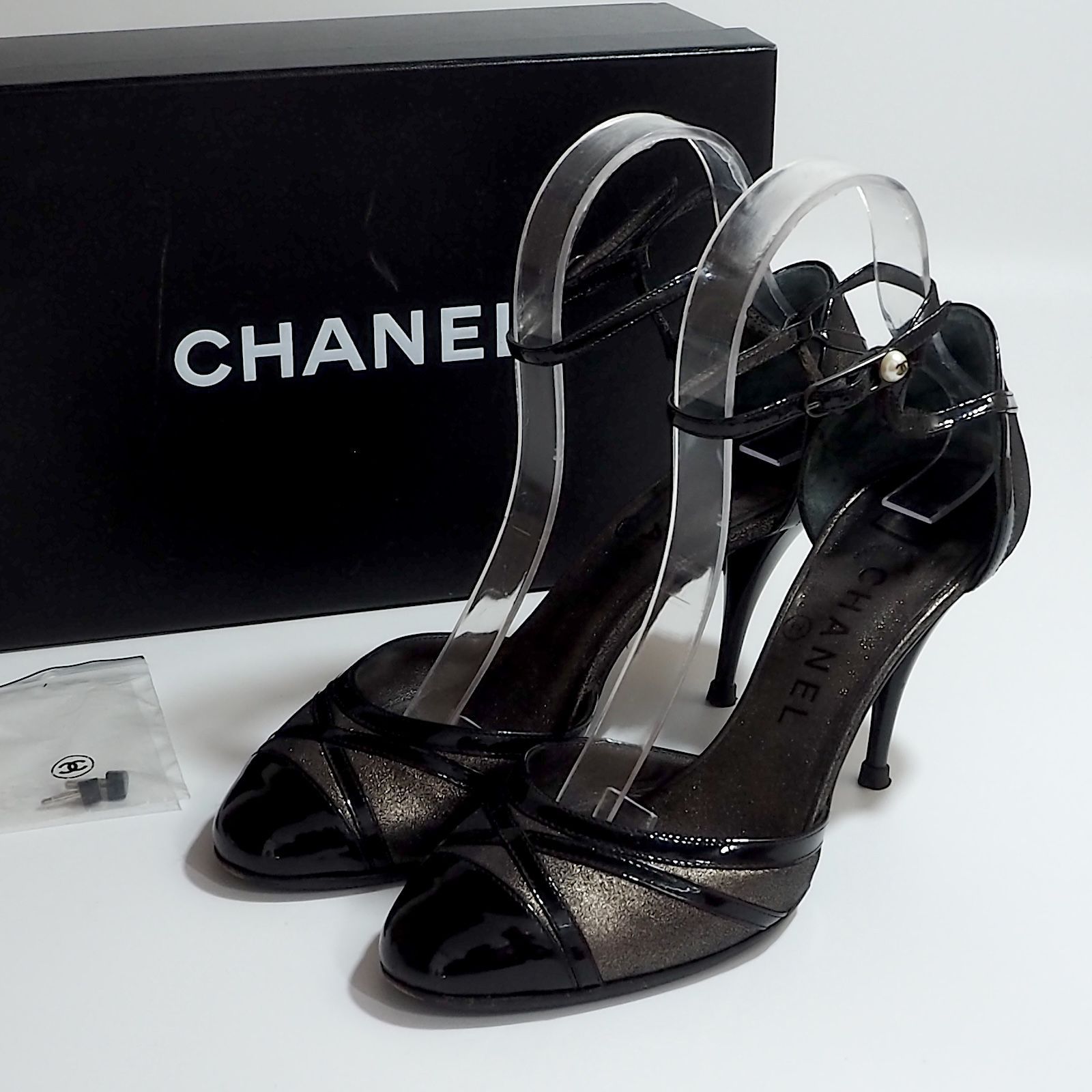△シャネル CHANEL サンダル. パンプス ヒール 37（24㎝相当 