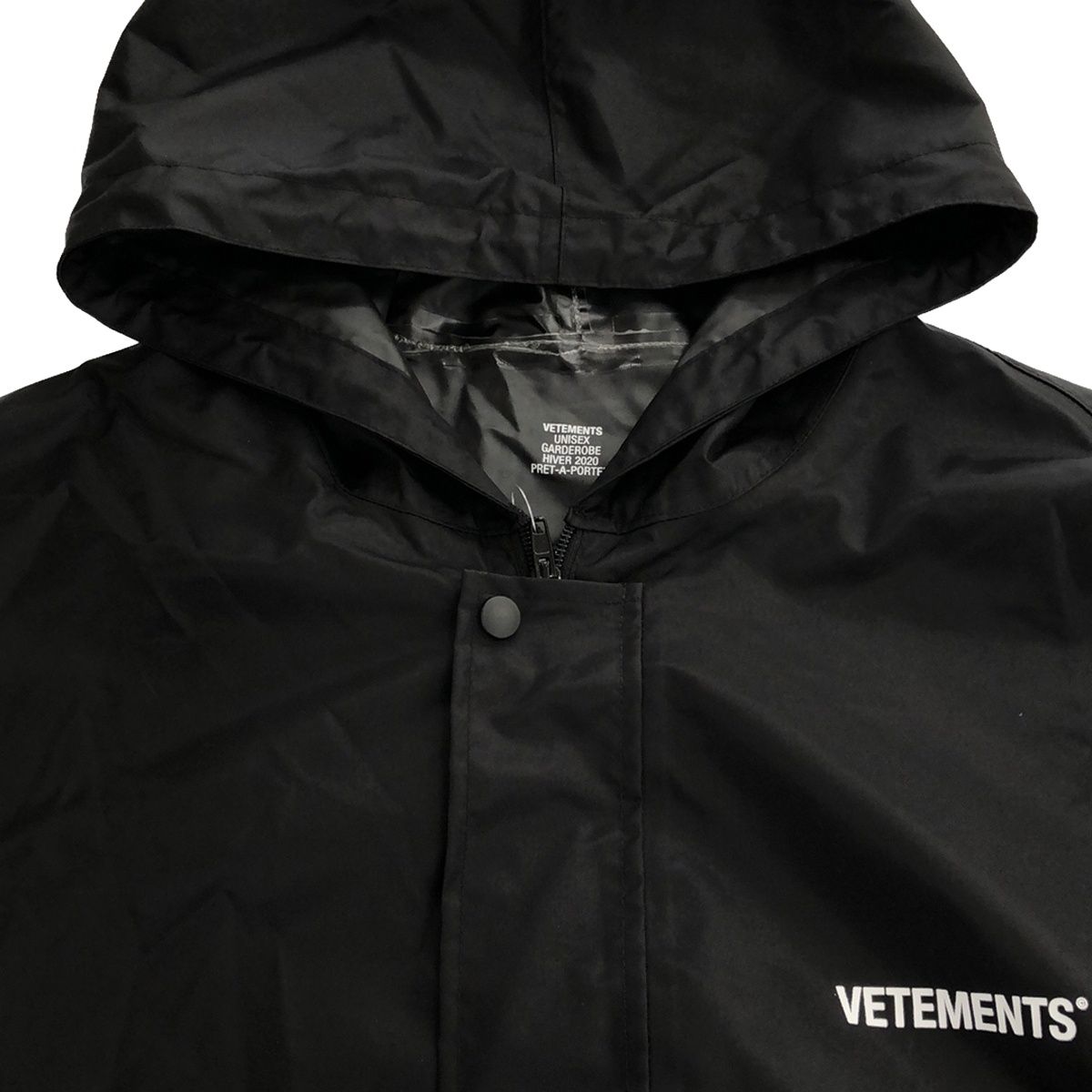 VETEMENTS ヴェトモン 19AW Back Print Raincoat バックプリント