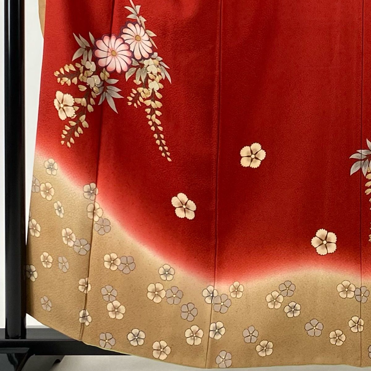 振袖 身丈156.5cm 裄丈65.5cm 正絹 名品 【中古】（振袖 身丈158.5cm  