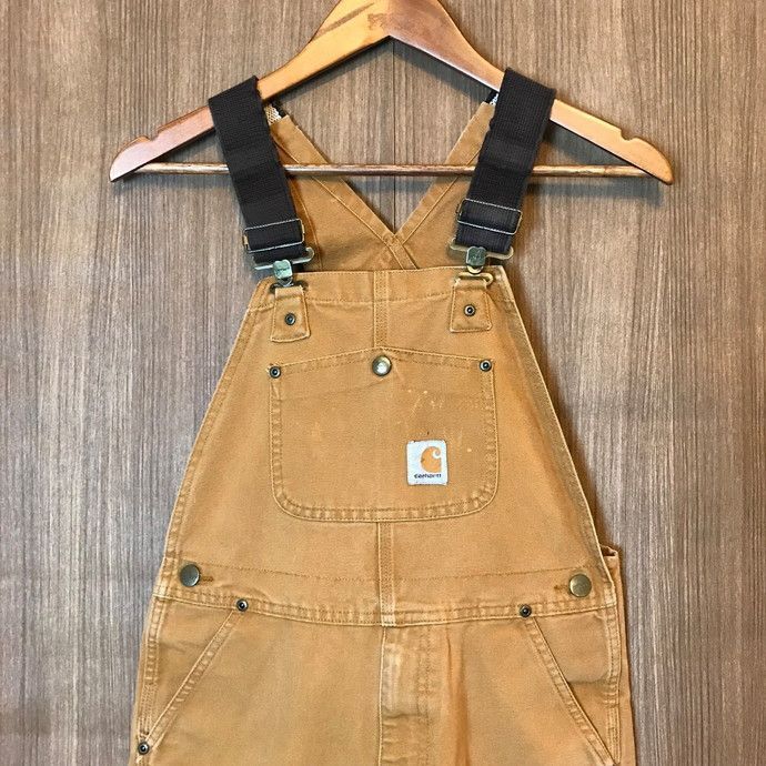 キッズ》 Carhartt カーハート ダック地 ダブルニー オーバーオール サロペット サイズ キッズ 10 アメカジ 古着 k24110101 -  メルカリ