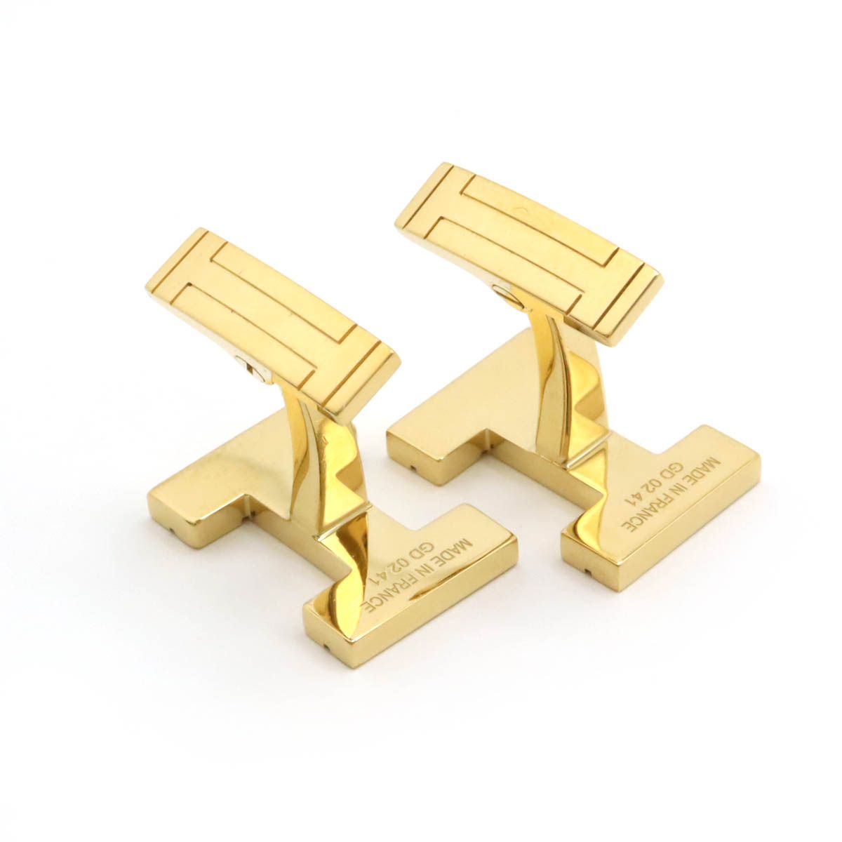 HERMES エルメス カフス シェーヌダンクル H カフリンクス オ カレ