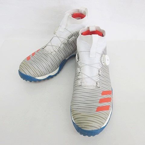 adidas ゴルフシューズ ホワイト/オレンジ ゴルフ シューズ オレンジ