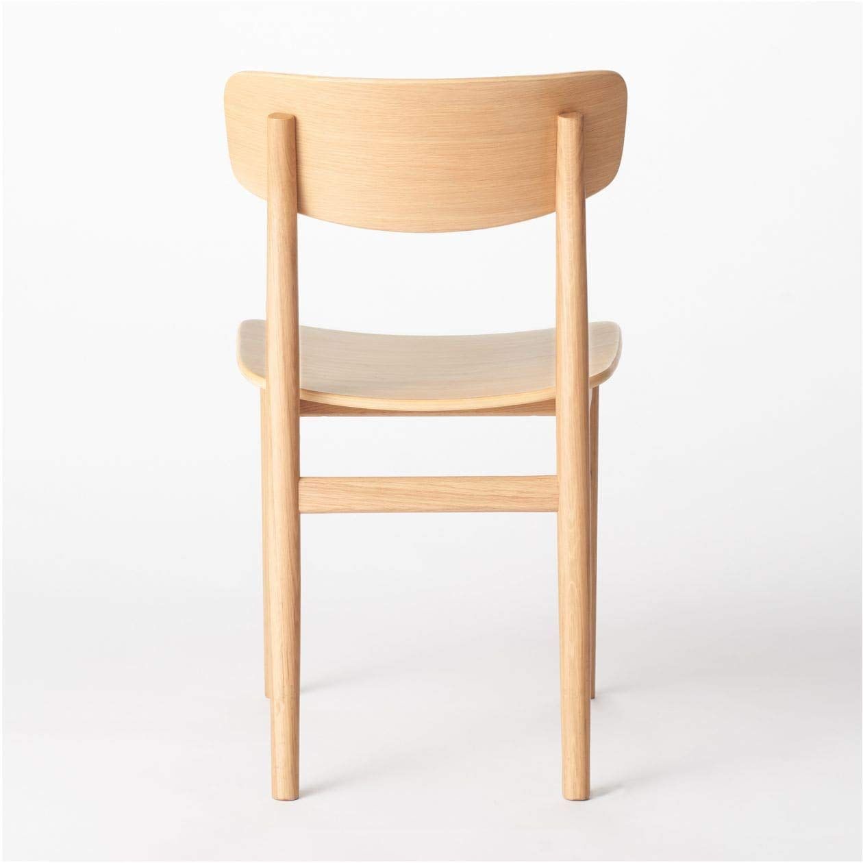 無印 ラウンドチェア オーク材 幅45×奥行51×高さ77cm 82009255 MARWIL-DEMENAGEMENTS_CH