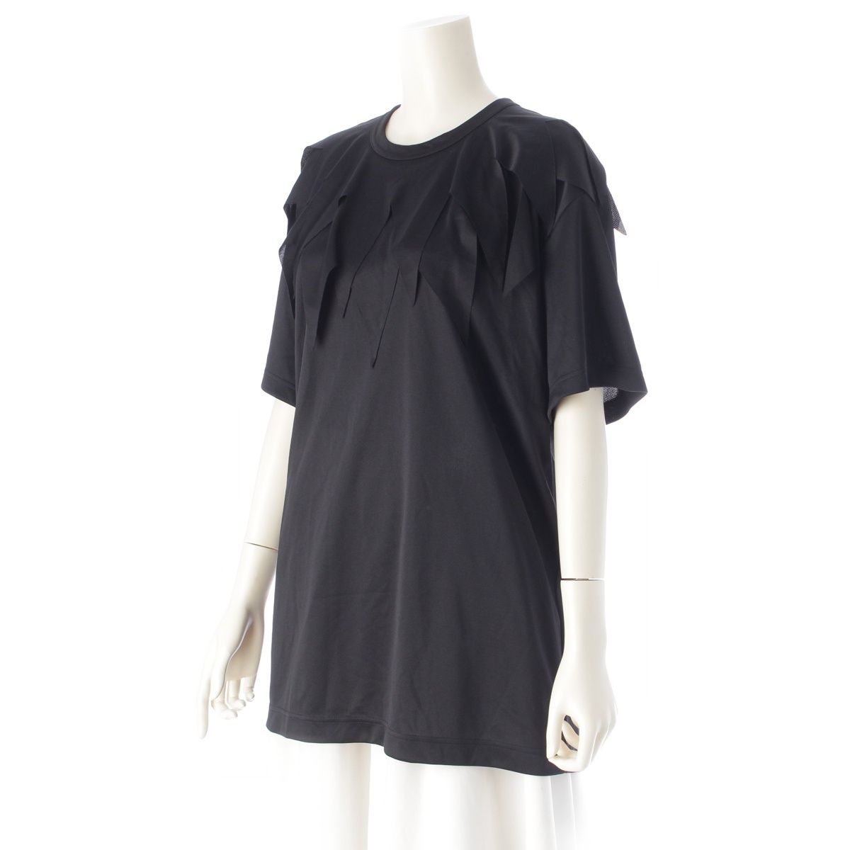 送料無料SALE!  コムデギャルソン AD2025 オムプリュス 半袖 カットソー PK-T023 ブラック XL