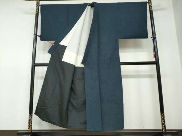 平和屋着物●男性 髭紬 褐返色 正絹 DAAW5382ud