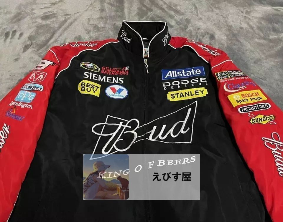 Budweiser バドワイザー F1 レーシングジャケット ブルゾン 刺繍