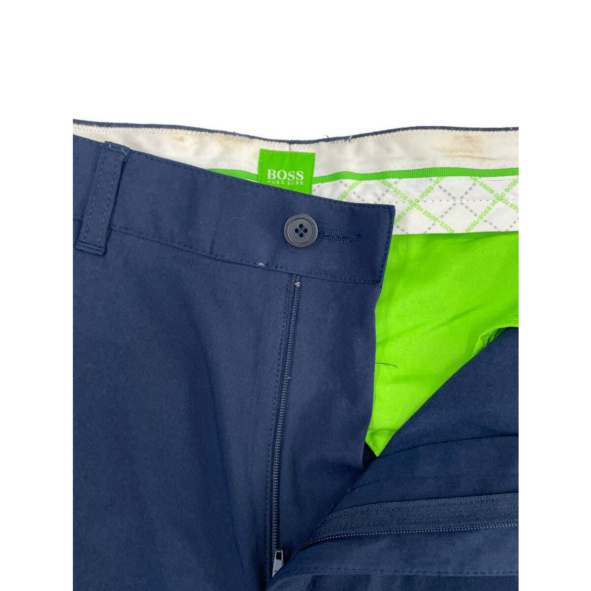 HUGO BOSS - coco 中古 ヒューゴボス HUGO BOSS メンズ パンツ (L) US/34R 紺 ネイビー ストレッチ ロングパンツ HUGO BOSS - coco 中古 ヒューゴボス HUGO BOSS メンズ パンツ