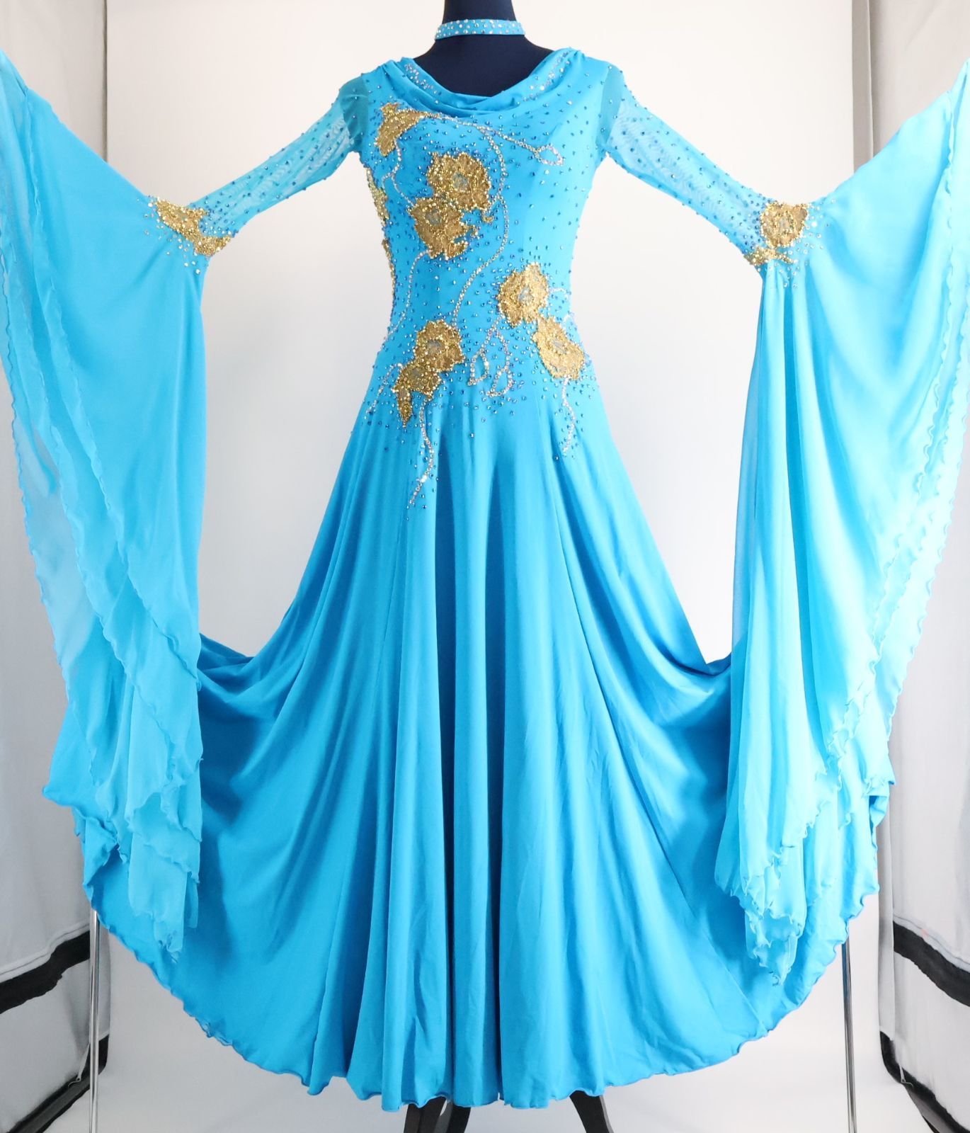 社交ダンス 衣装 スタンダード セットアップ ツーピース レッスン