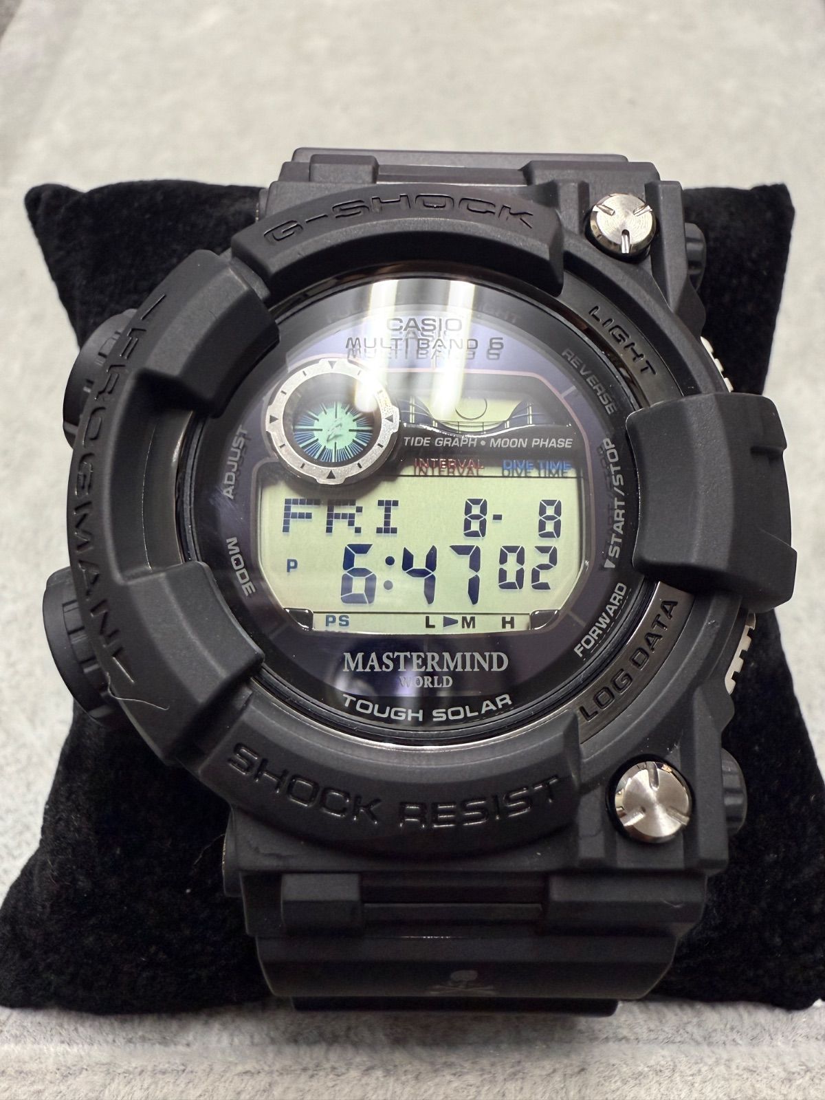 CASIO G-SHOCK 黒 ラバーベルト Gショック 20気圧防水 腕時計