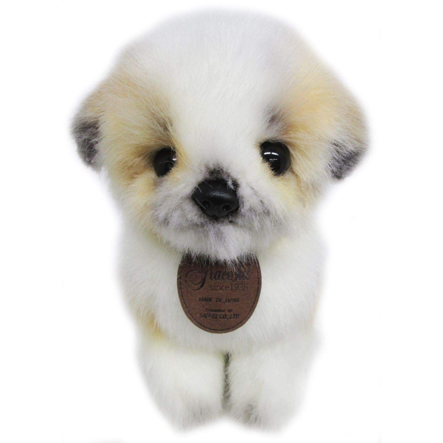グレイスフル イヌ (日本製) ハーフ犬 チワマル(チワワ×マルチーズ) ぬいぐるみ 全長22cm